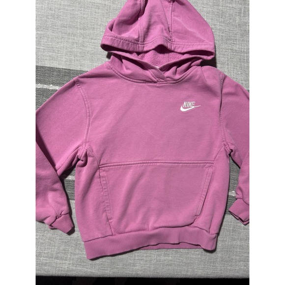 Nike Other - Nike Kids Pink Fleece Hoodie Pullover Sweatshirt Size S P CH